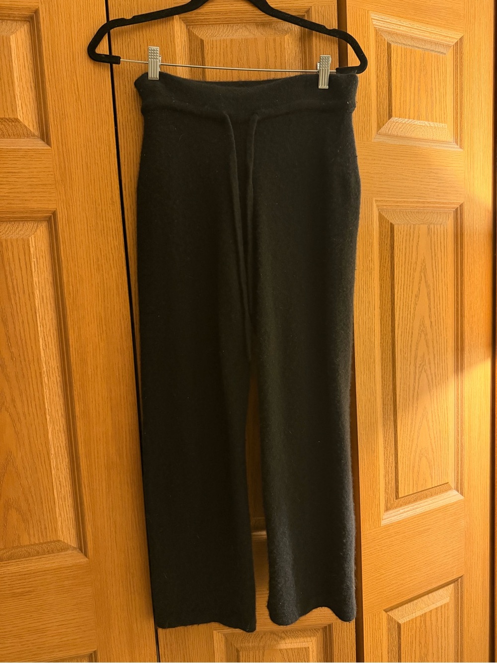 Aritzia-Babaton Black Cashmere Pants